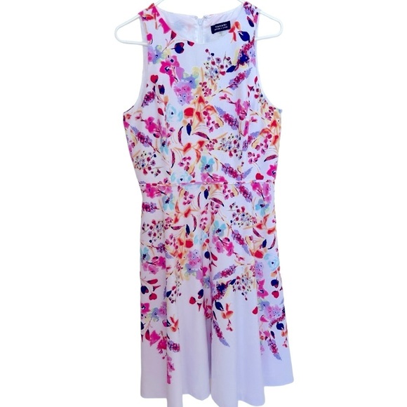 ⭐️Tahari Arthur S. Levine Dress Size 10 Floral - Picture 1 of 8